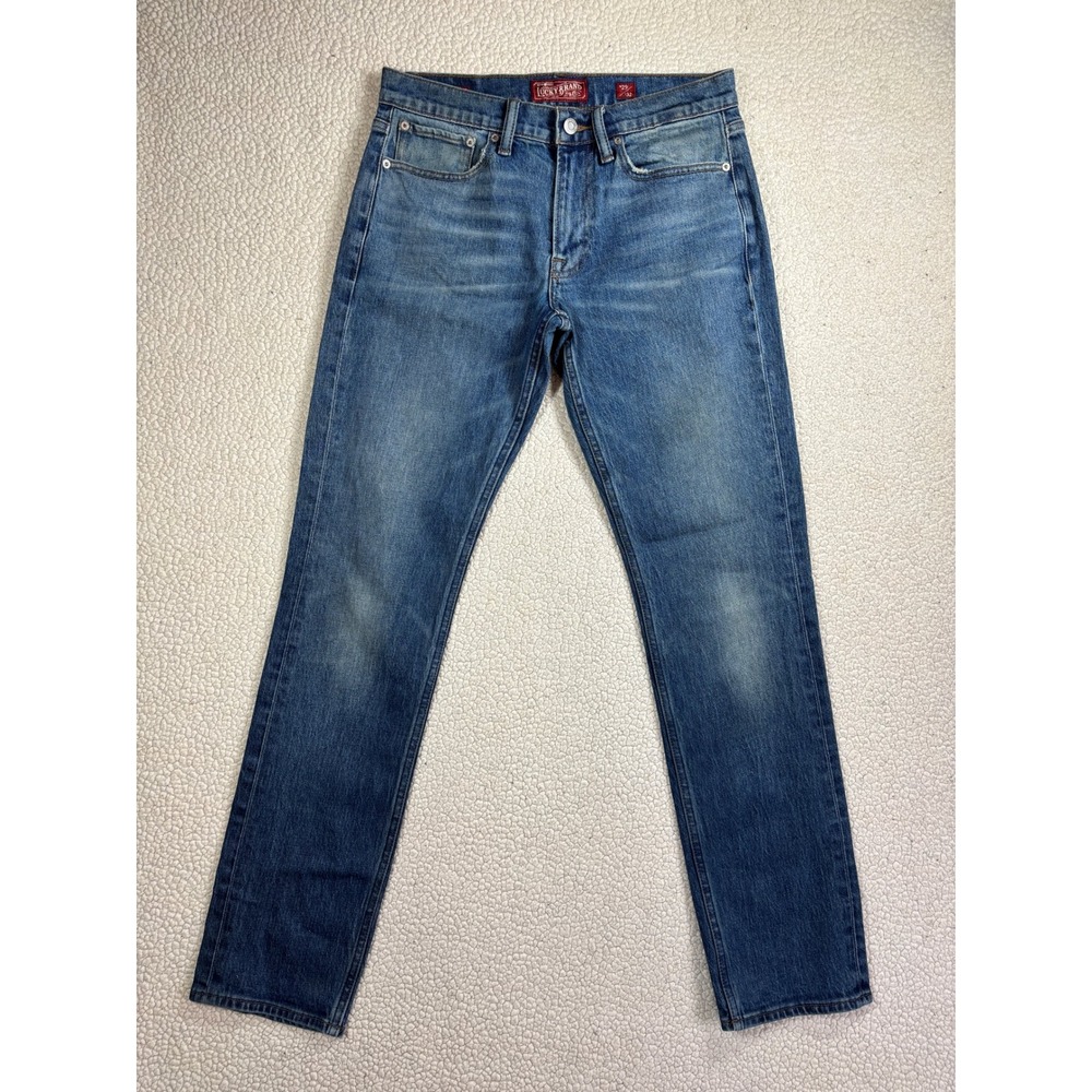 Lucky Brand 121 Slim Men's w29/l32 Stretch Denim Medium Wash Straight Leg Jeans